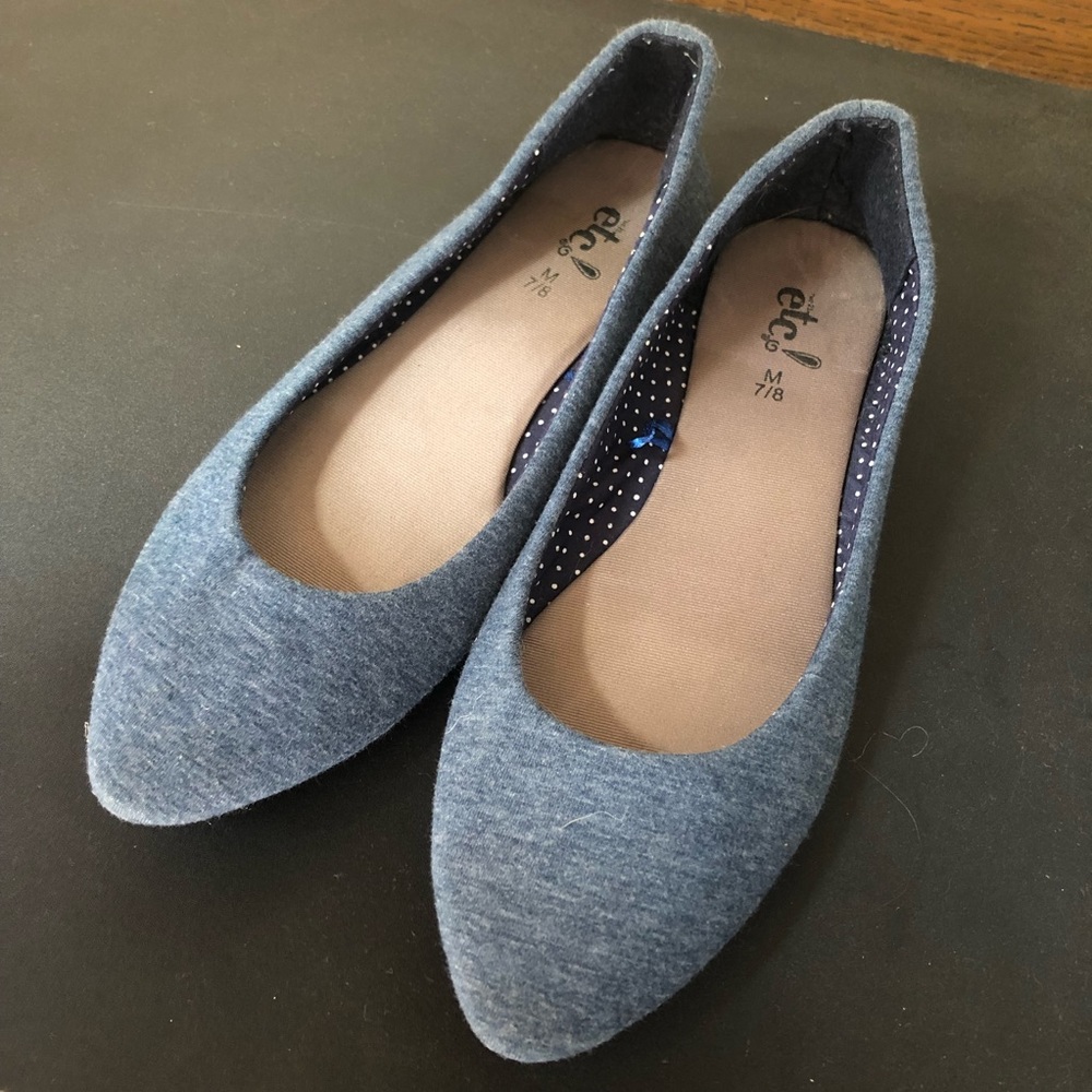 Rue21 Soft Pointed Flats Blue